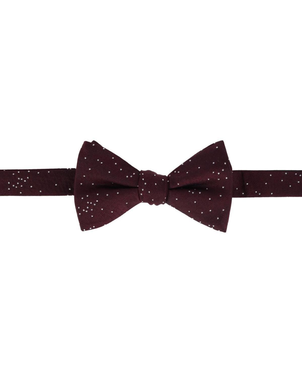 Trafalgar Mens Mystere Me ic Polka Dot Silk Bow Tie Product Image