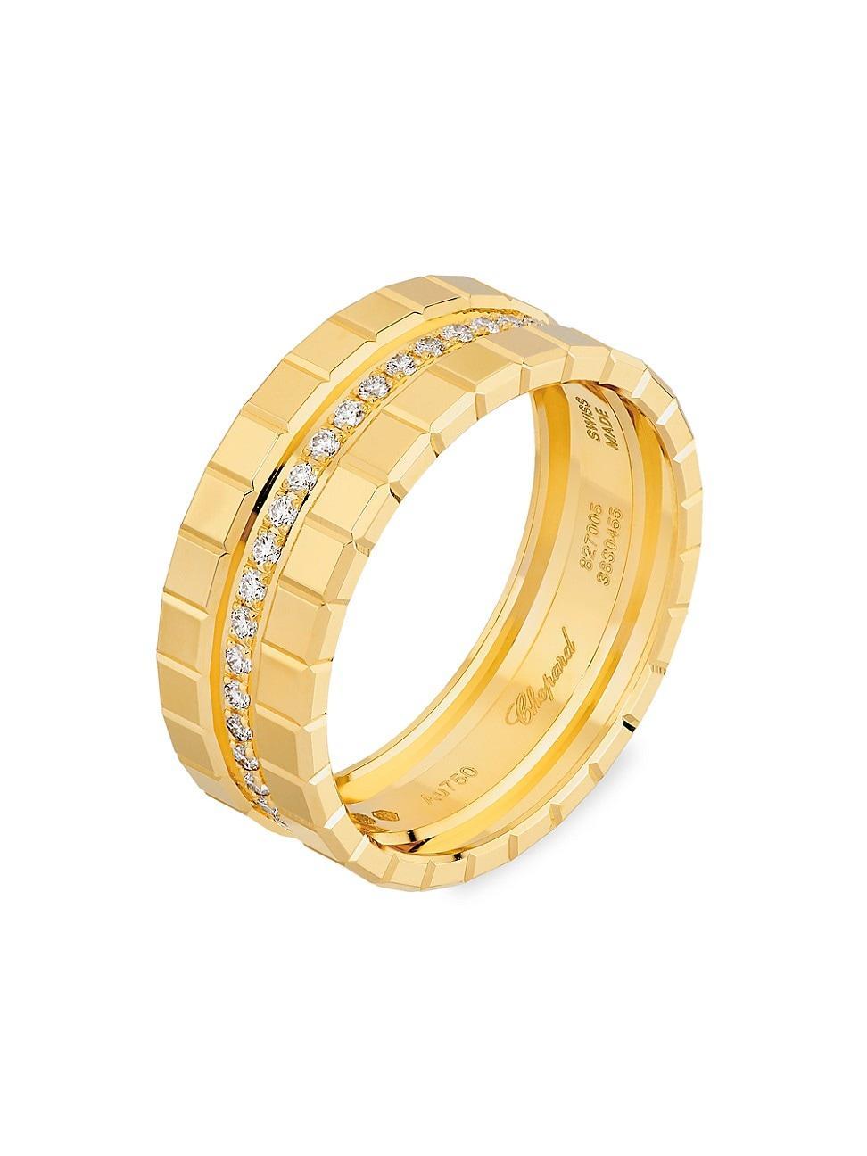 Womens Ice Cube 18K Yellow Gold & 0.30 TCW Diamond Ring Product Image