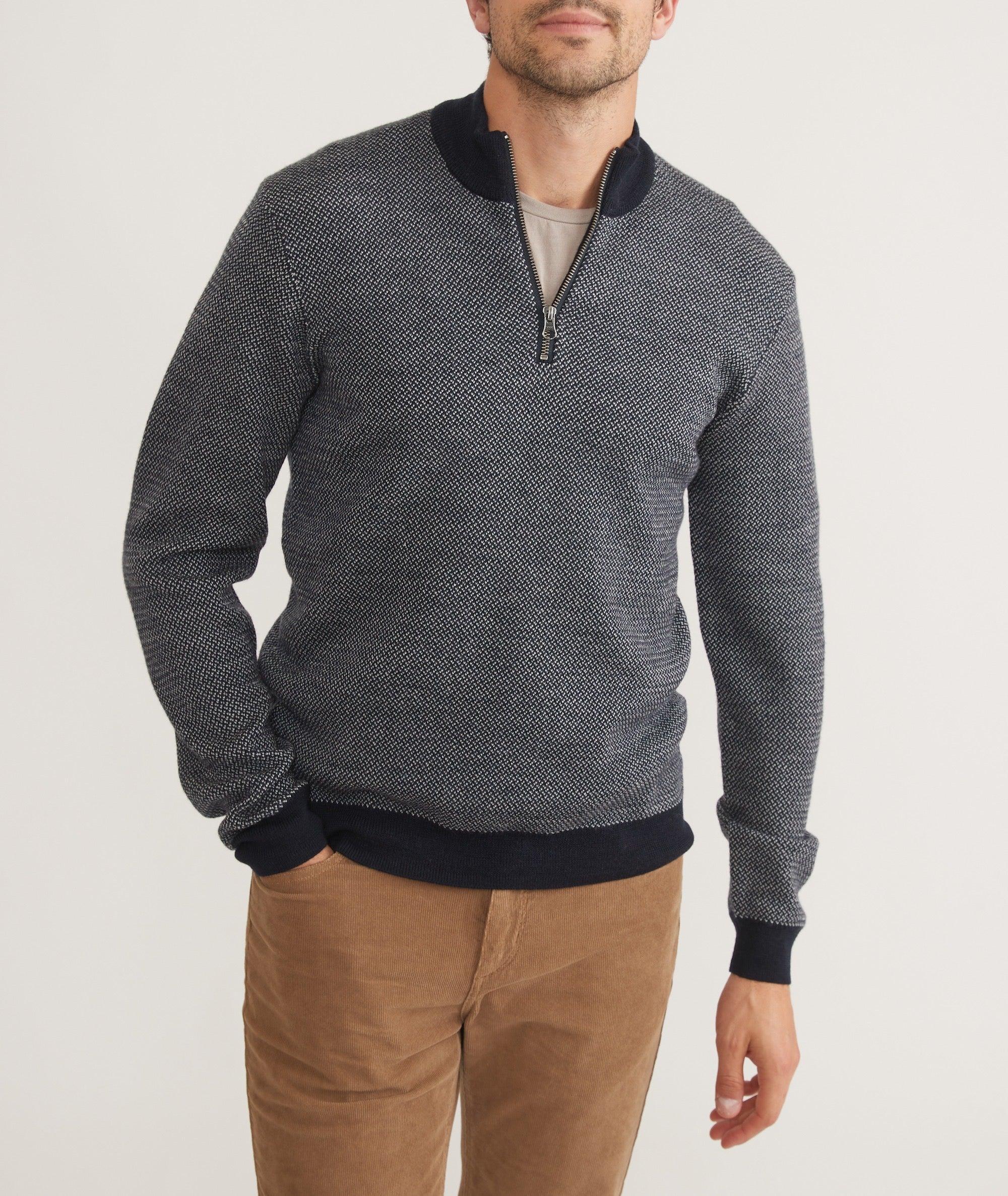 Textured Sweater Quarter Zip Product Image