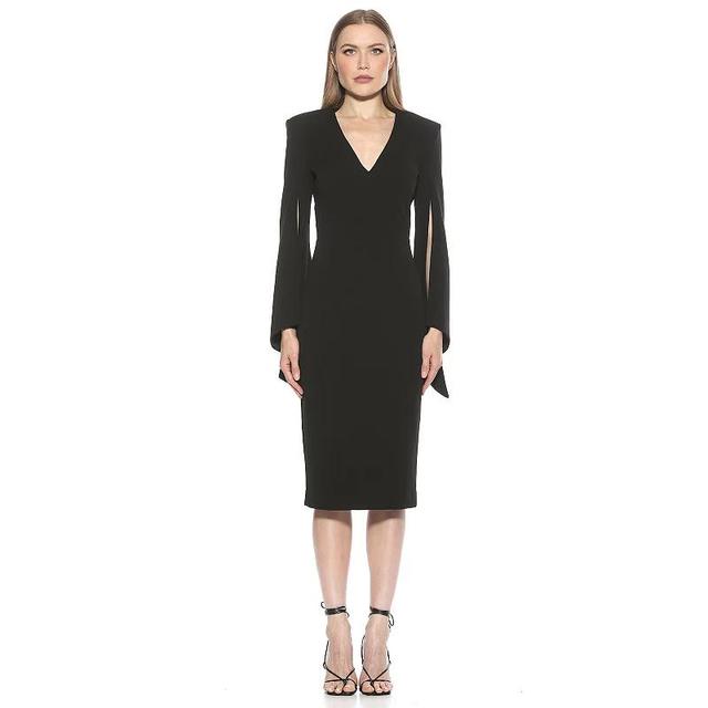 Womens ALEXIA ADMOR Ocean V-Neck Sheath Dress Product Image