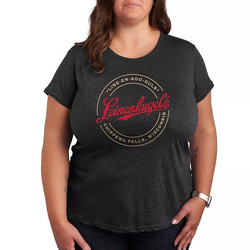 Plus Leinenkugels Logo Graphic Tee, Womens Heather Grey Product Image