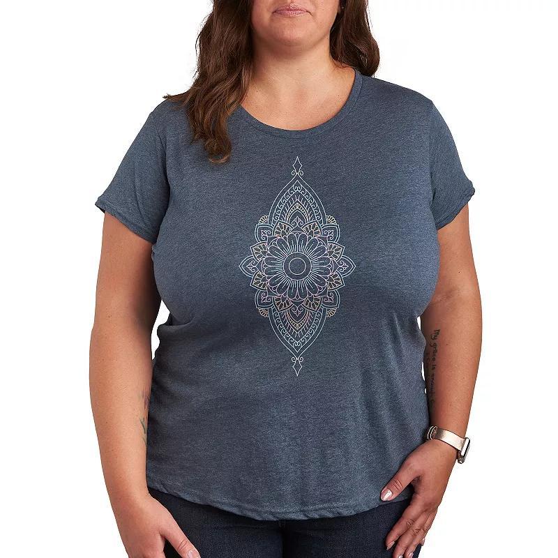 Plus Spring Mandala Graphic Tee, Womens Product Image