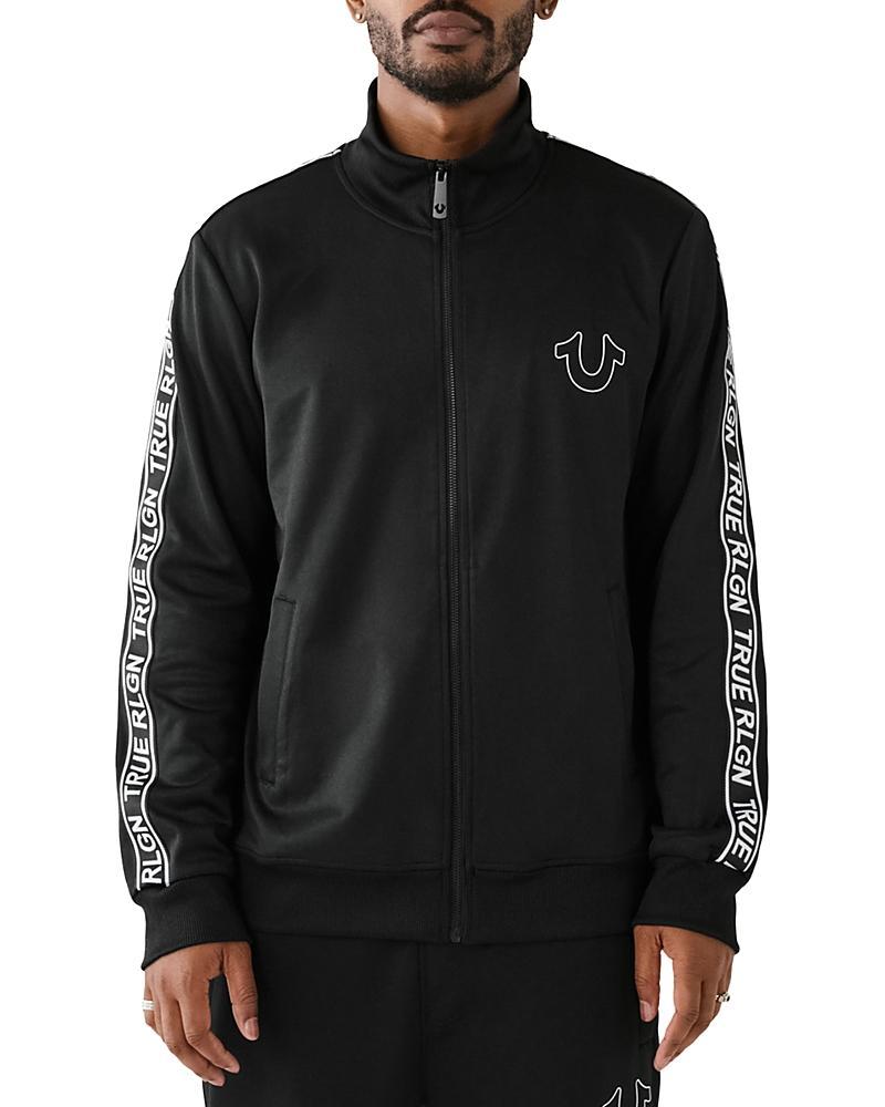 Mens True Logo Trim Track Jacket | Black | Product Image