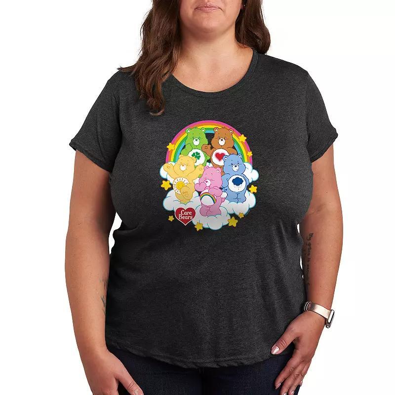 Plus Care Bears Group On Clouds Graphic Tee, Womens Product Image