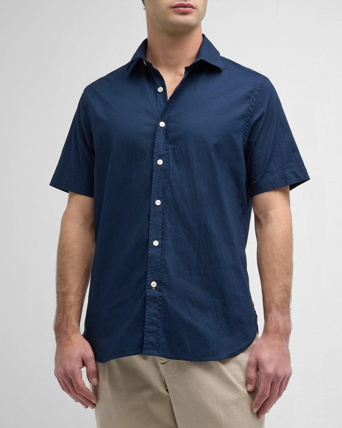 Mens Palermo Seersucker Short-Sleeve Shirt Product Image