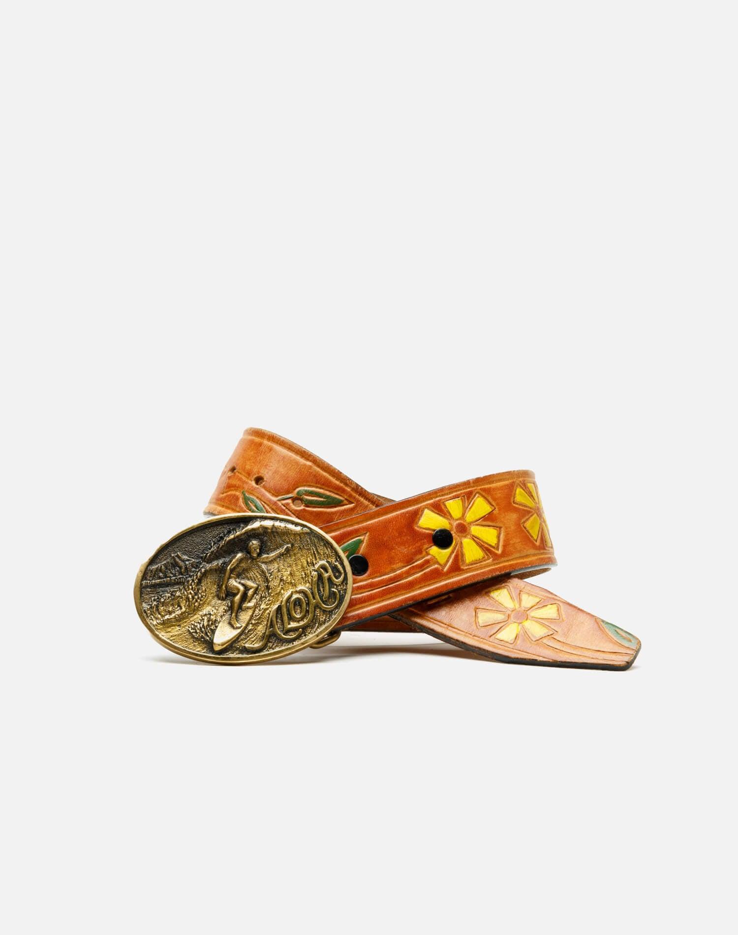 70s Aloha Leather Belt - #2 Female Product Image