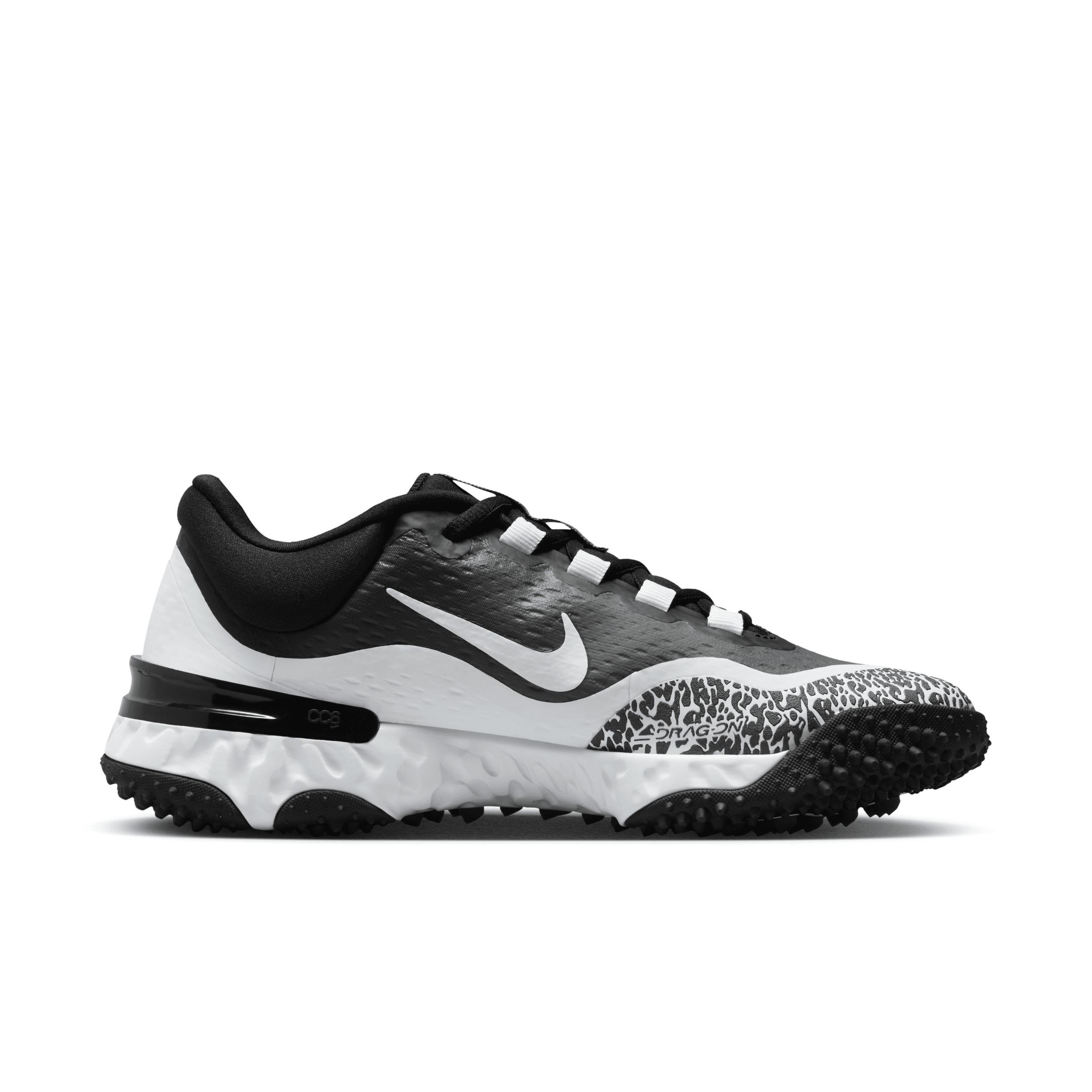 Nike Womens Nike Alpha Huarache Elite 4 TF - Womens Baseball Shoes White/Black/Photon Dust Product Image