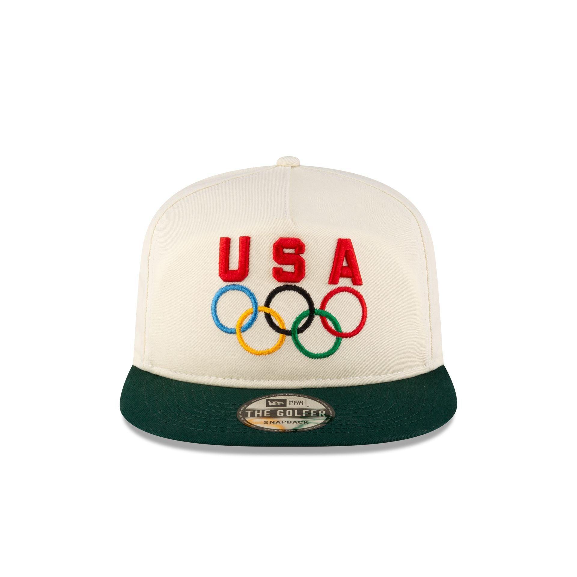 Team USA Chrome Green Golfer Hat Male Product Image