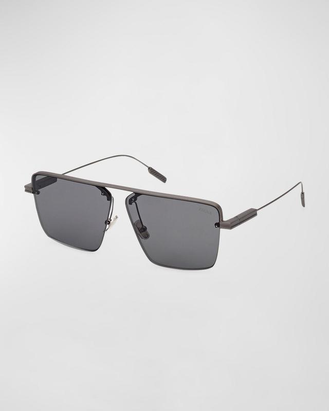 Mens Metal Square Sunglasses Product Image