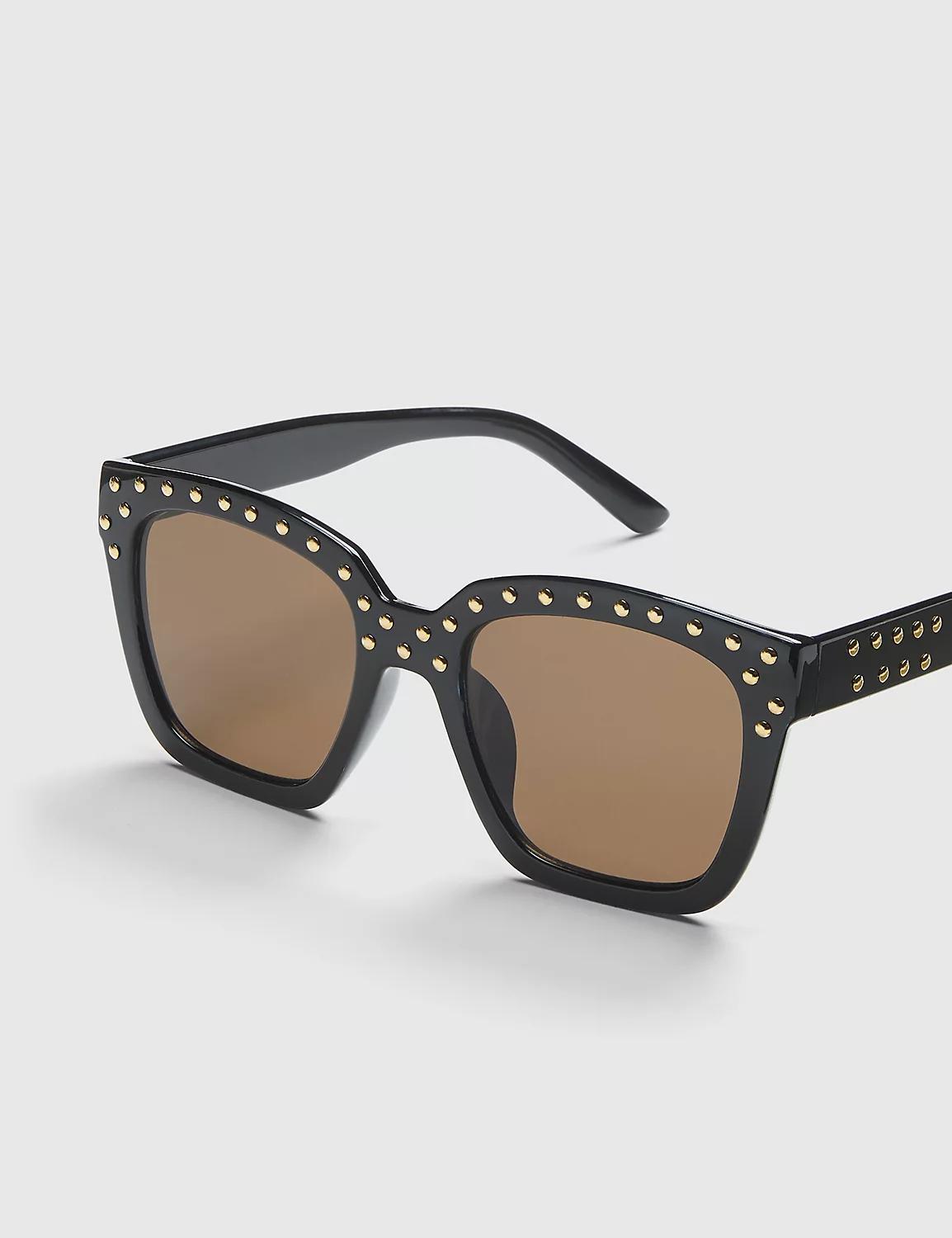 Embellished Cateye Sunglasses - Black Product Image