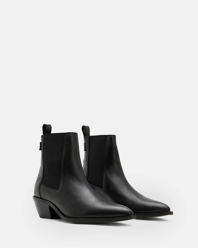 AllSaints Fox Pointed Toe Leather Chelsea Boots Product Image