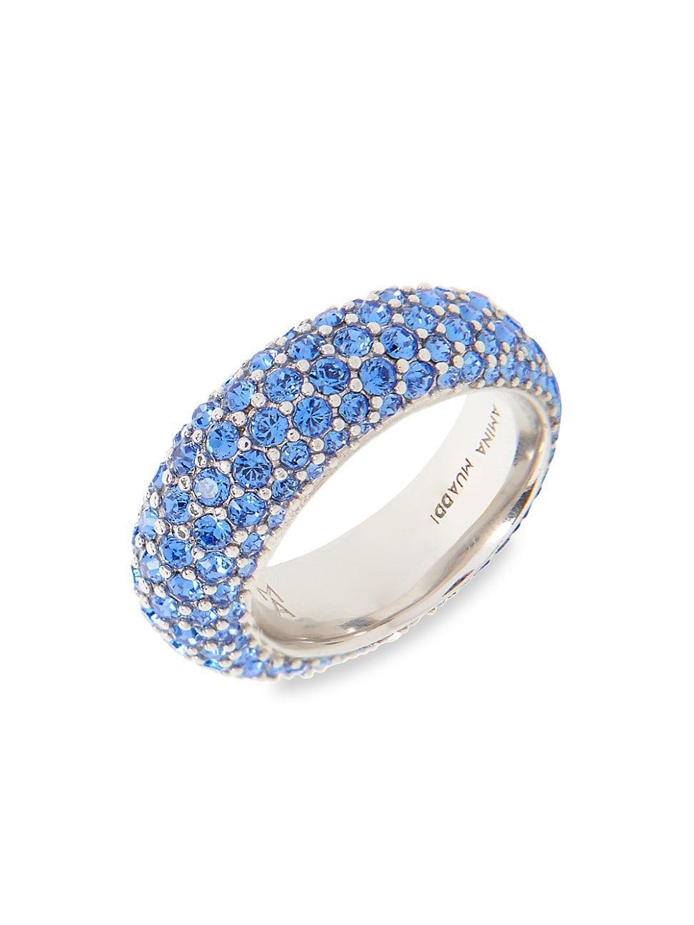 Womens Cameron Silvertone & Glass Crystal Ring Product Image