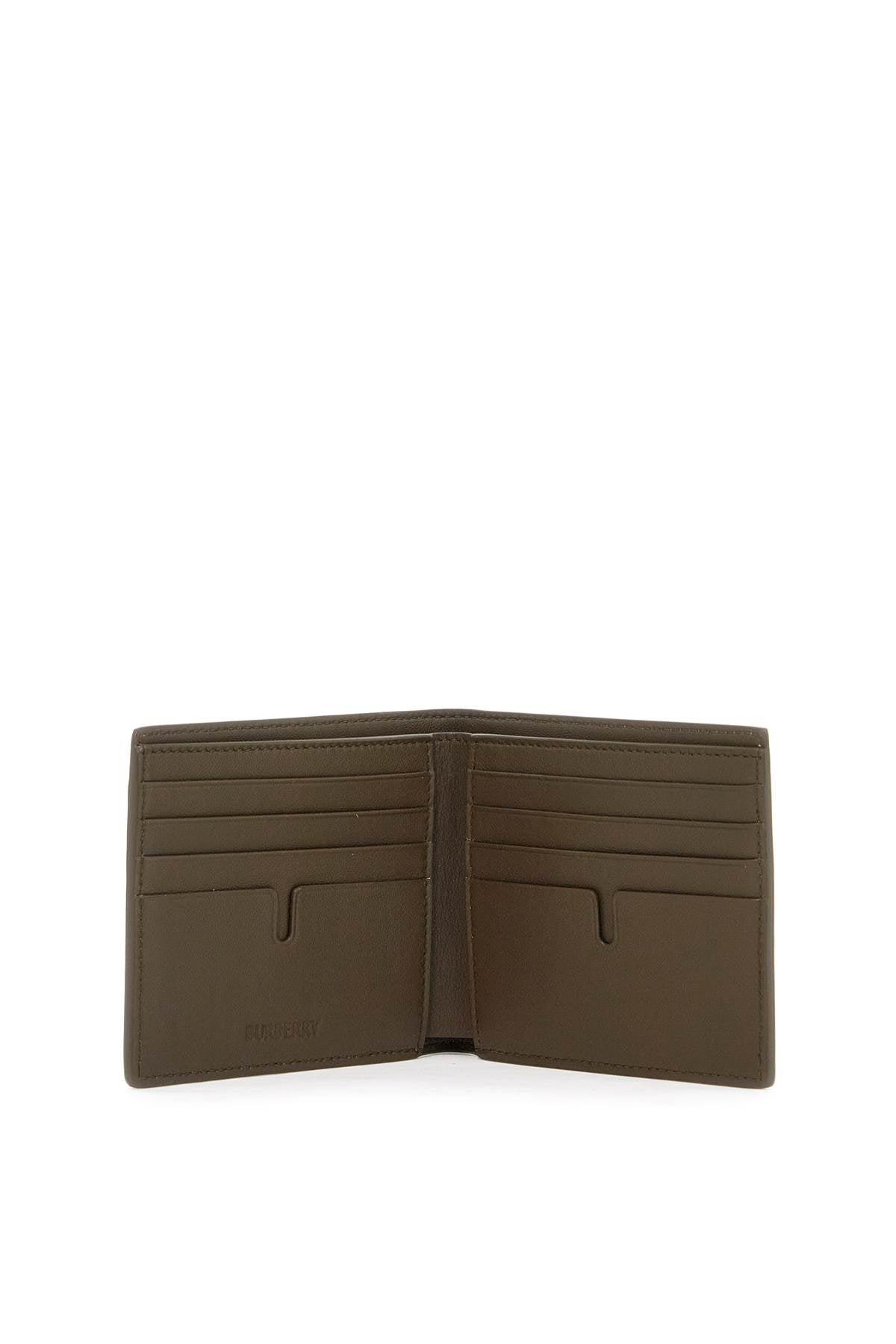 BURBERRY Book Wallet In Coated Canvas Bi-fold Design In Neutral Product Image