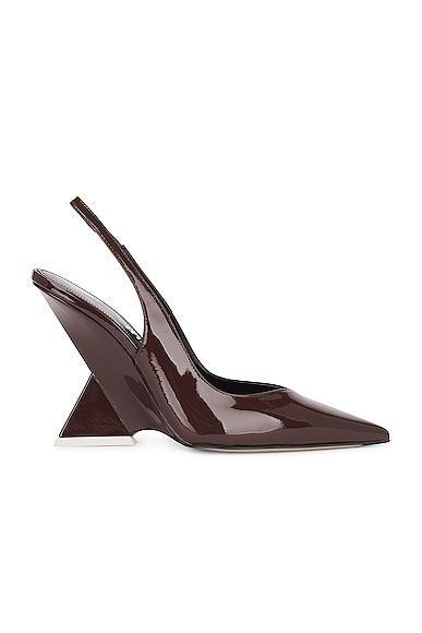 THE ATTICO Cheope Slingback Heel in Brown Product Image