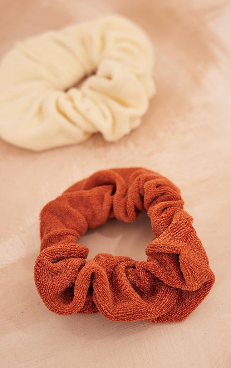 Rust Towelling Scrunchie Product Image