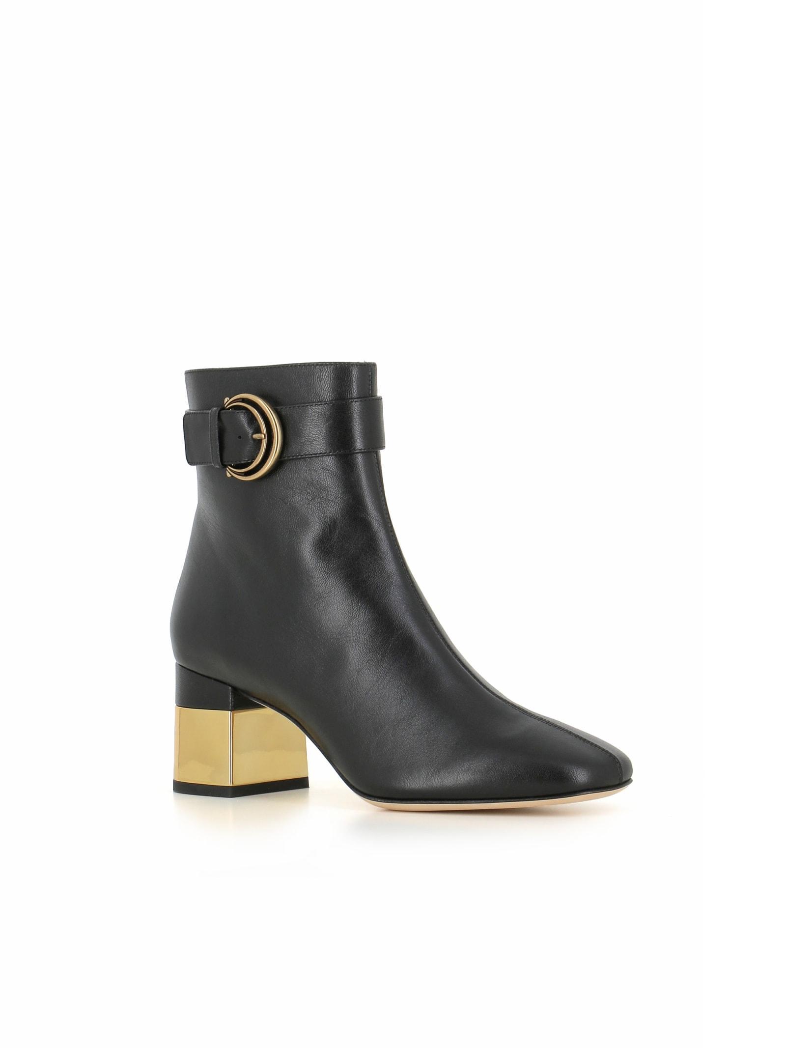 CHLOÉ Alizè Heeled Ankle Boots In Black Product Image