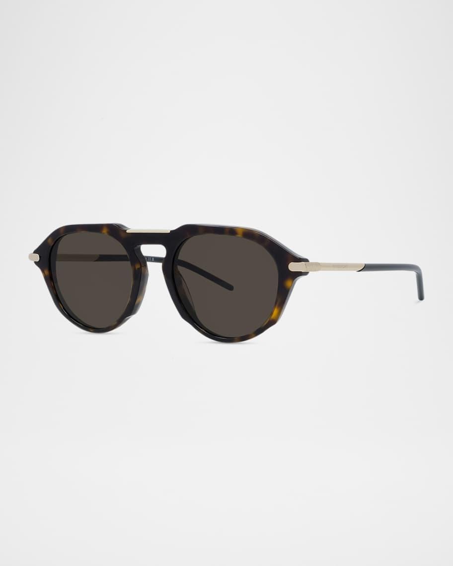 Mens GV One Acetate and Nylon Round Sunglasses Product Image