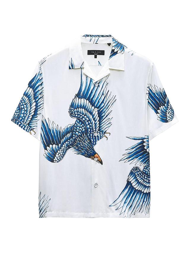 Mens Avery Eagle Relaxed-Fit Camp Shirt Product Image