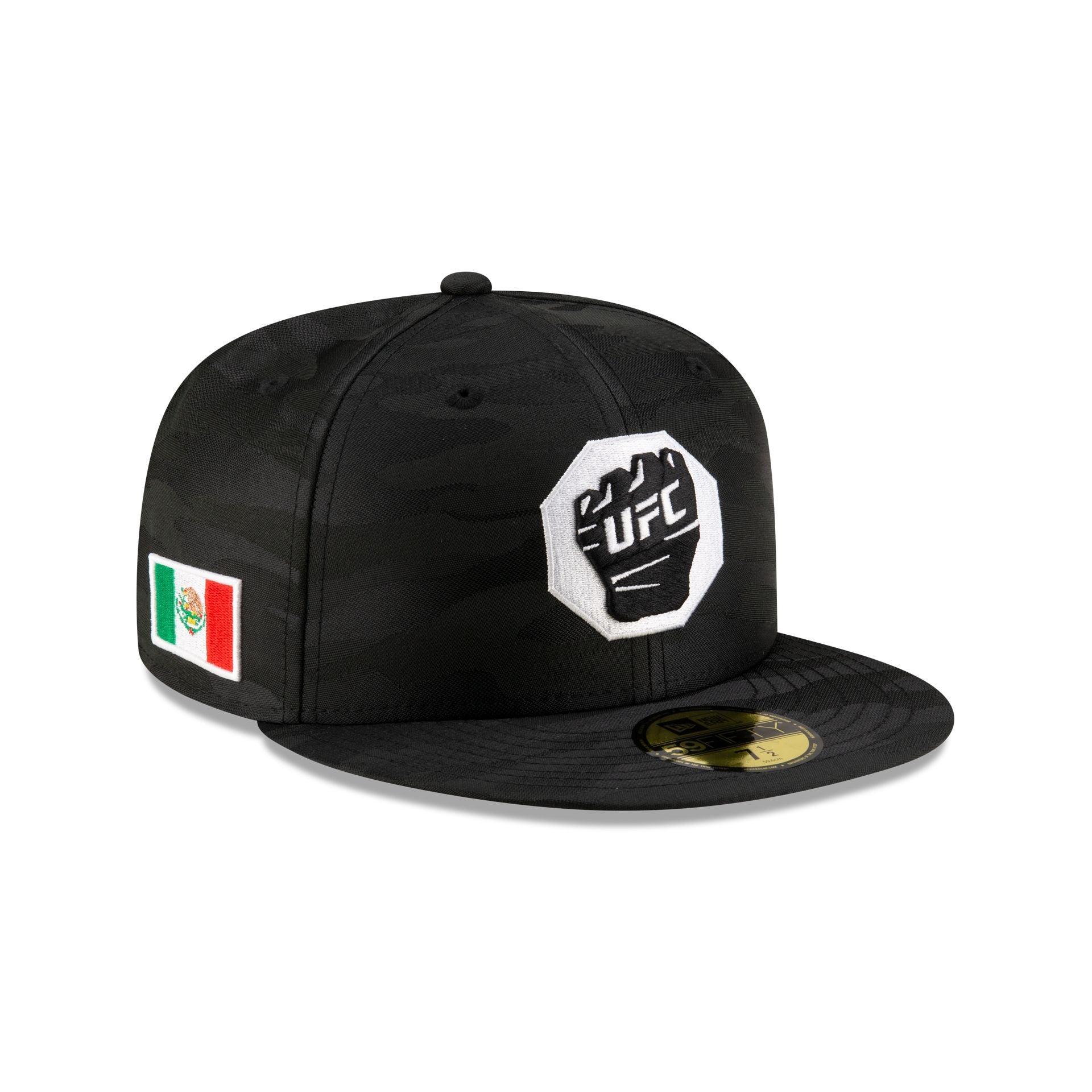 UFC Mexico Black Camo Glove 59FIFTY Fitted Hat Male Product Image