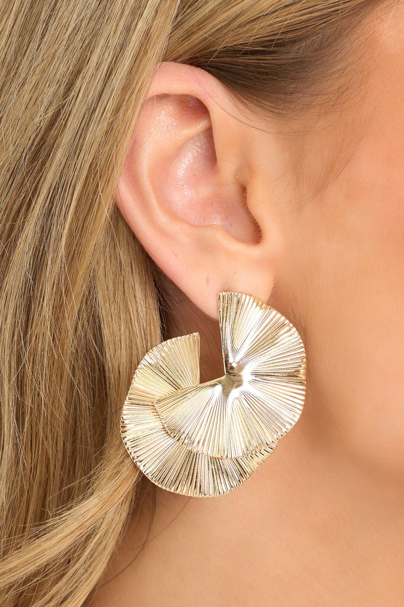 In My Head Gold Earrings Product Image