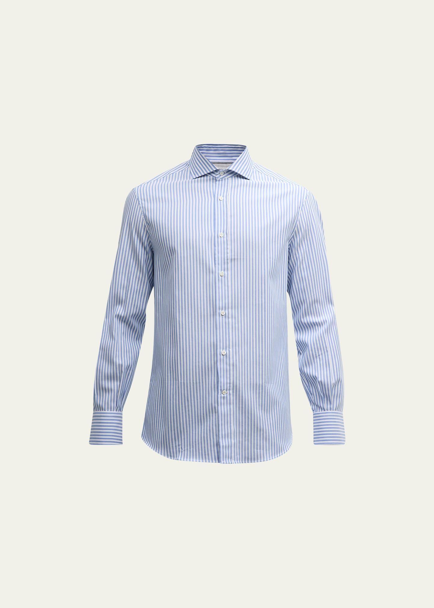 Mens Oxford Stick Stripe Button-Down Shirt Product Image