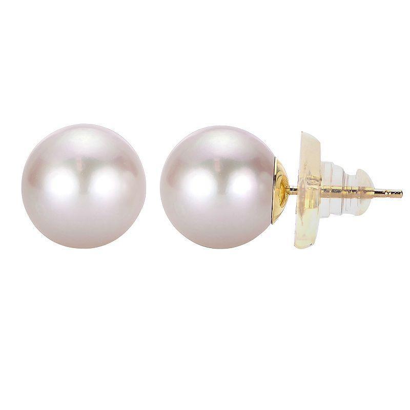 PearLustre by Imperial 14Kt Gold Pink Freshwater Cultured Pearl Stud Earrings, Womens, 14k Gold Product Image