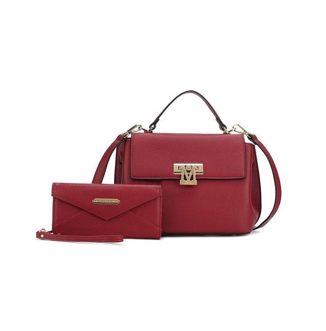 Mkf Collection Hadley Women s Satchel Bag with Wristlet Wallet by Mia K Product Image