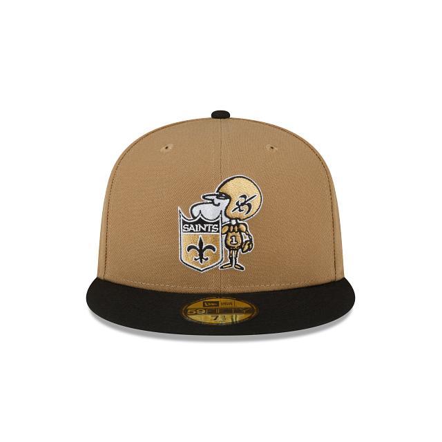 New Orleans Saints Throwback 59FIFTY Fitted Hat Male Product Image