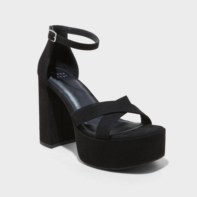 Womens Becky Platform Heels - A New Day Black 6.5 Product Image