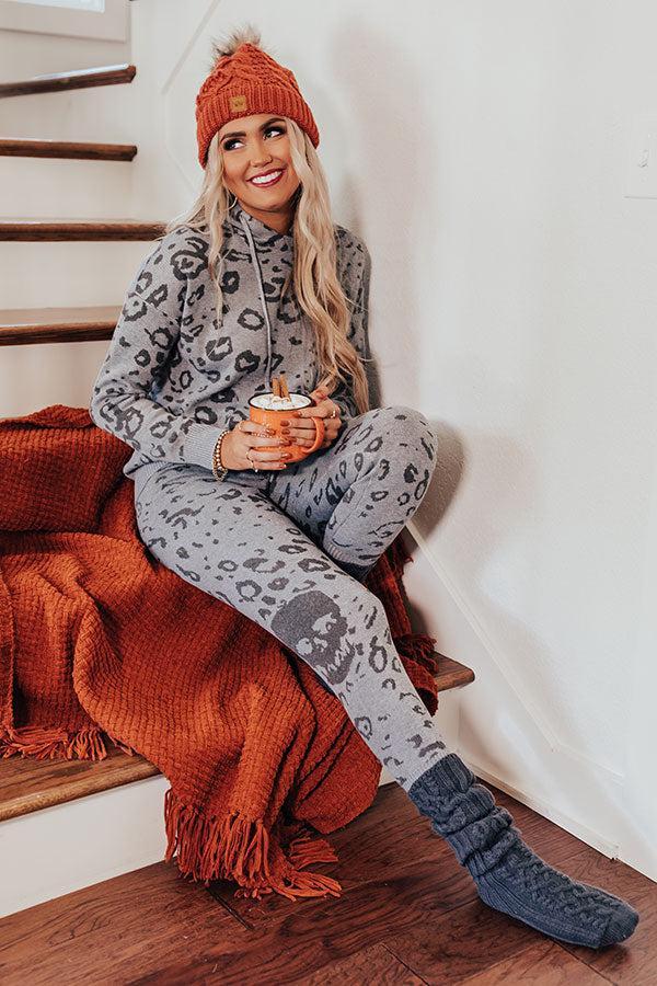 Cozy Surroundings Leopard Joggers Product Image