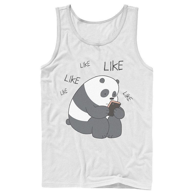 Mens Cartoon Network We Bare Bears Like Texting Tank Top Product Image