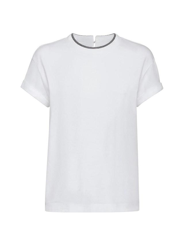 Womens Stretch Cotton Jersey T-Shirt Product Image