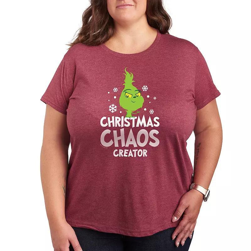 Plus Dr. Seuss Little Grinch Chaos Creator Graphic Tee, Womens Product Image