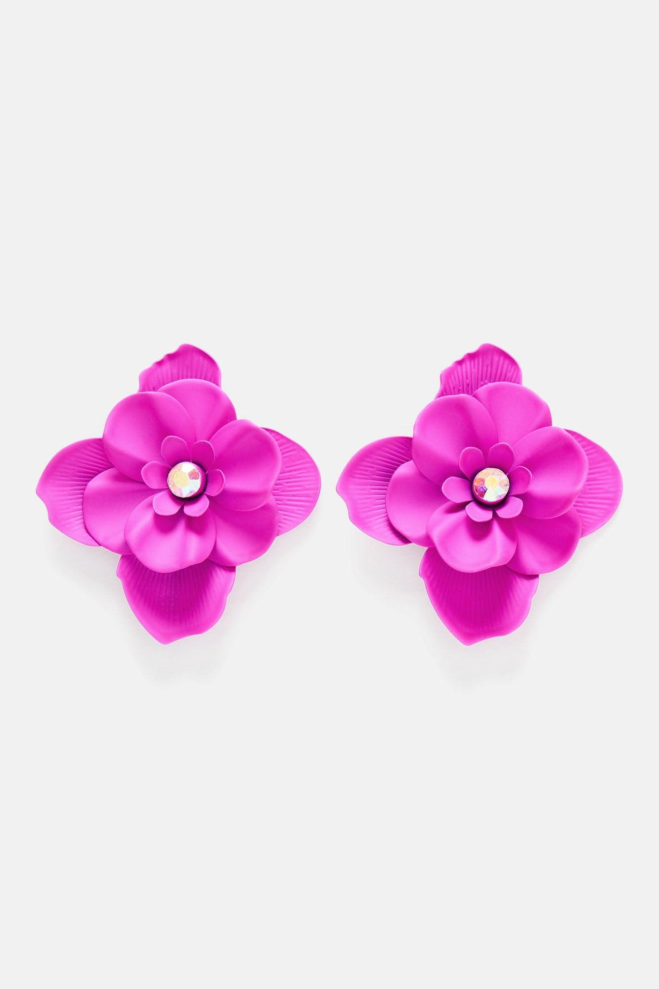 Pretty Petals Earrings  - Pink Product Image