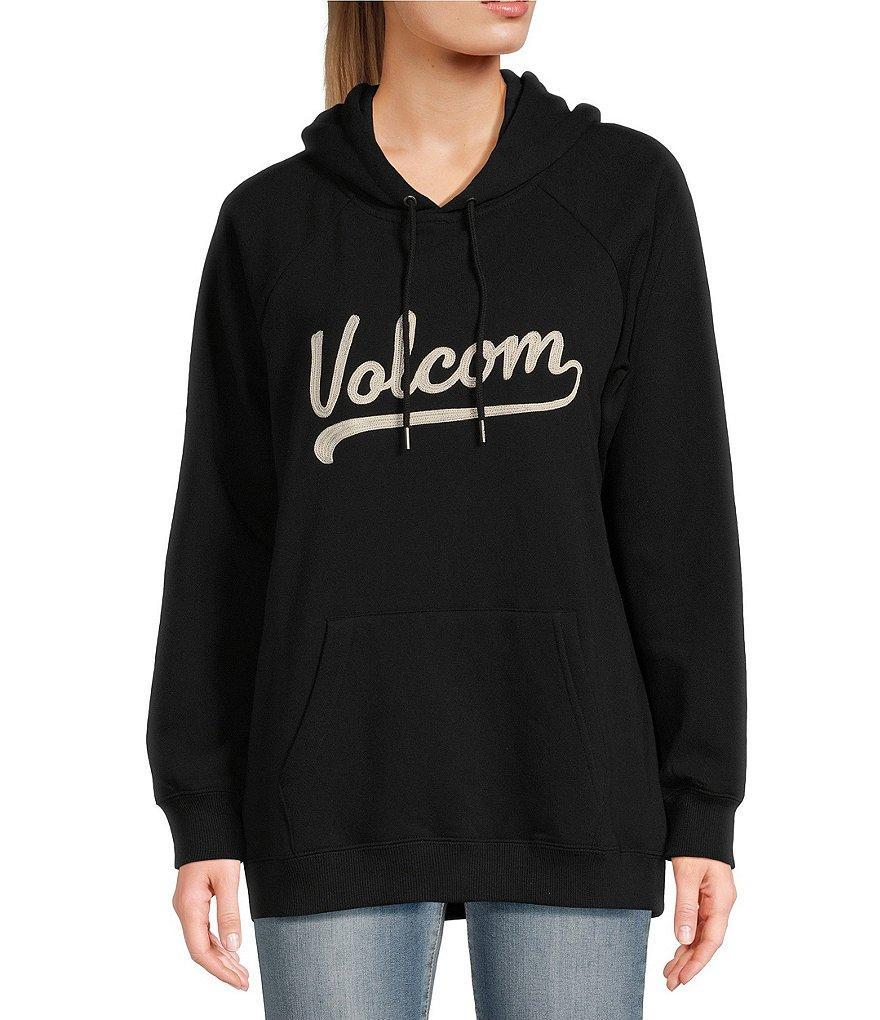 Volcom Truly Stoked Long Sleeve Island Graphic Oversized Fleece Hoodie Product Image