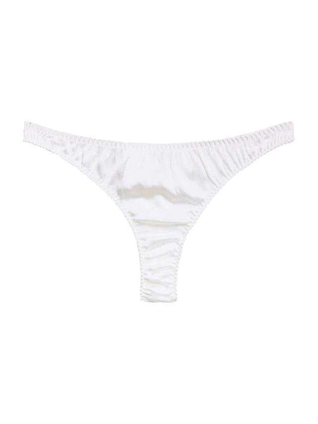 Womens Luxe Lace Thong Product Image