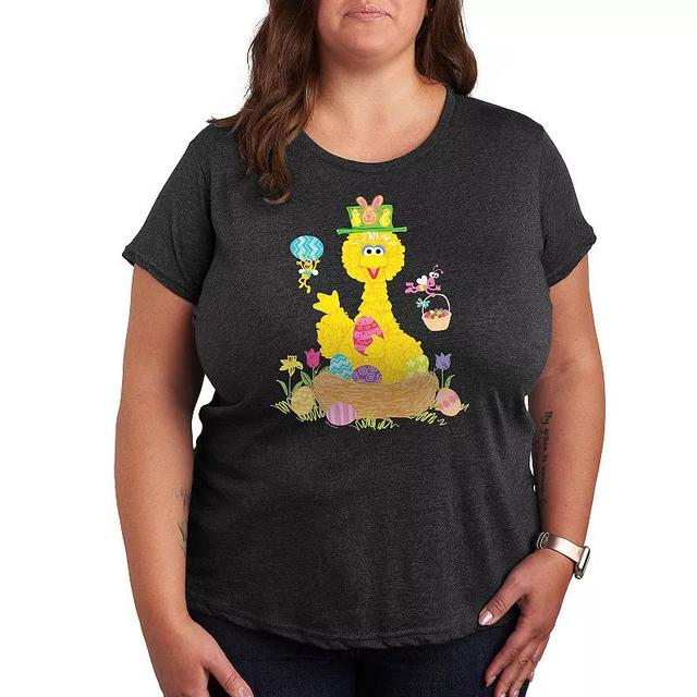 Plus Sesame Street Big Bird Easter Graphic Tee, Womens Product Image