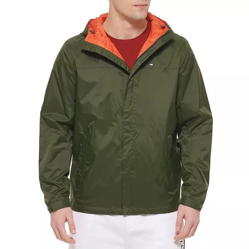 Mens Tommy Hilfiger Hooded Rain Jacket Product Image