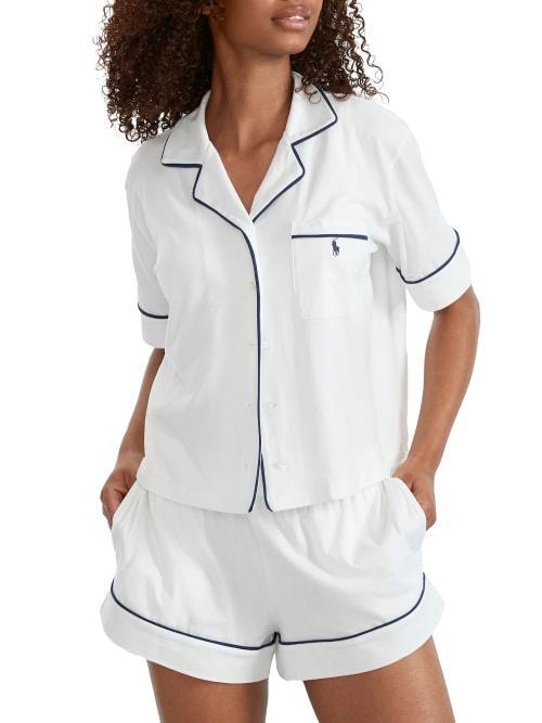 Womens Polo Essentials 2-Piece Cotton-Blend Sleep Set Product Image