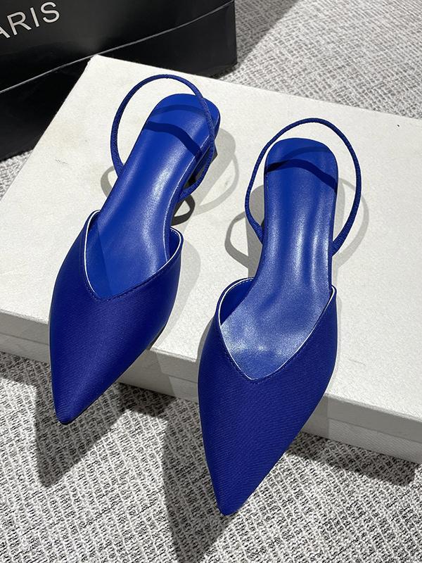 Pointed-Toe Split-Joint Pumps Sandals Sling Shoes Product Image