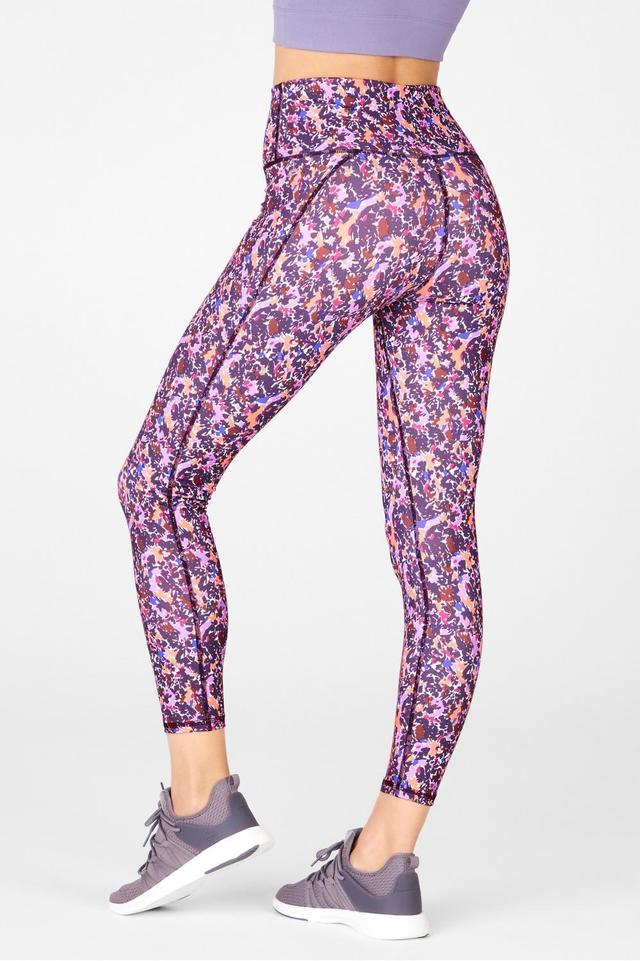 Fabletics Define High-Waisted 7/8 Legging Womens Scribble Floral plus Size 4X Product Image