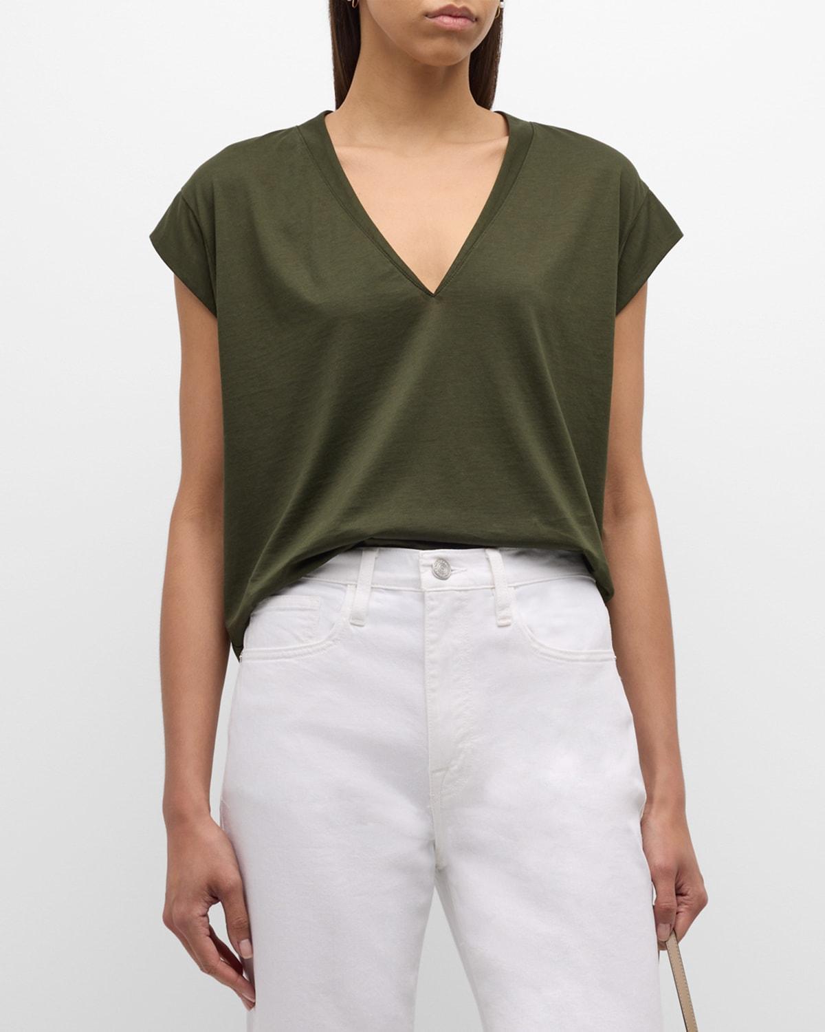 Le Mid Rise V-Neck Tee Product Image