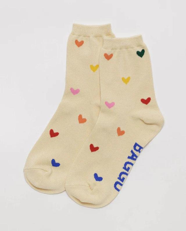 Baggu Crew Sock - Hearts Product Image