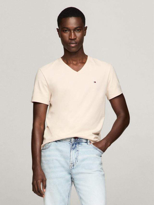 Tommy Hilfiger Men's Solid V-Neck Slim Fit T-Shirt Product Image