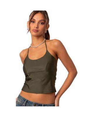 Womens Sara back cut out tank top product image