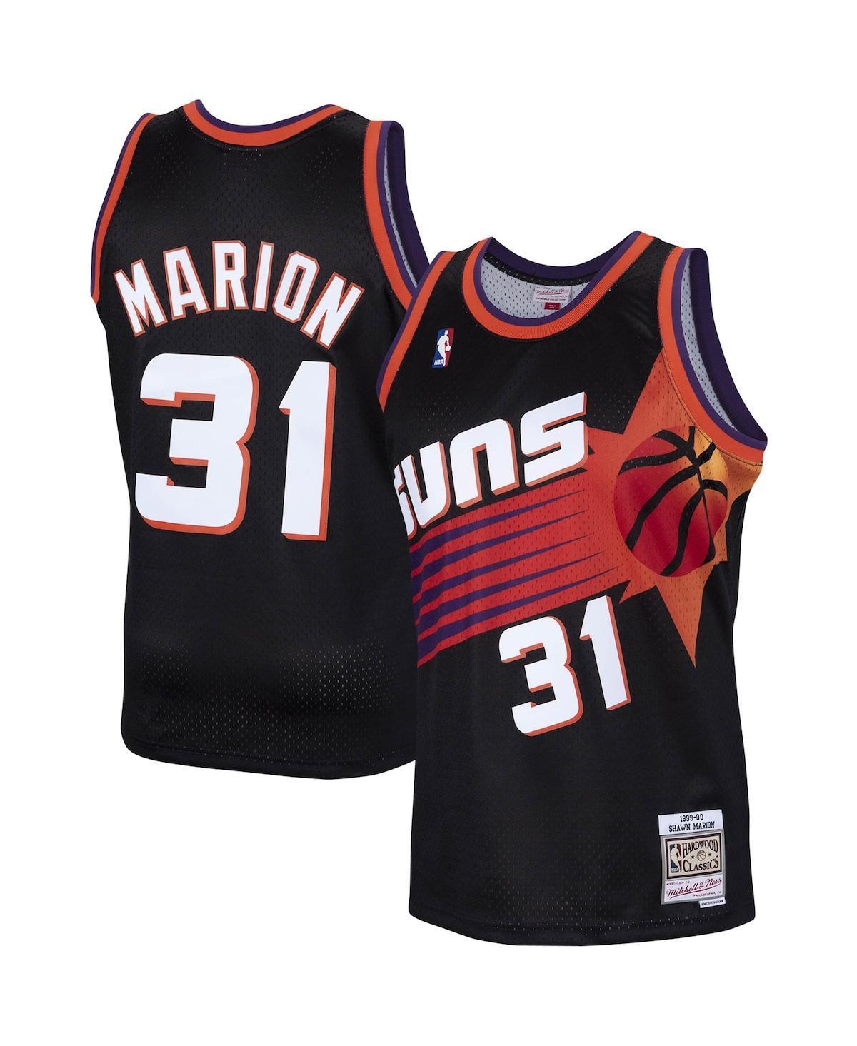 Mens Mitchell & Ness Shawn Marion Black Phoenix Suns 1999-2000 Hardwood Classics Swingman Player Jersey Product Image