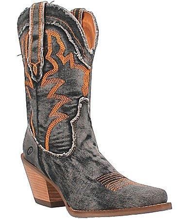 Dingo Yall Need Dolly Denim Western Mid Boots Product Image