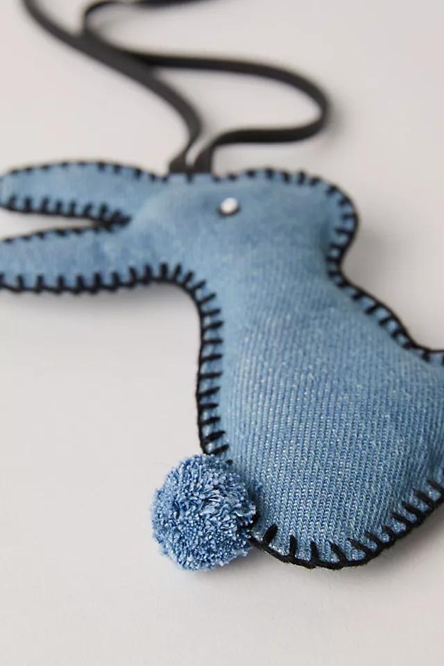 Denim Bunny Bag Charm Product Image