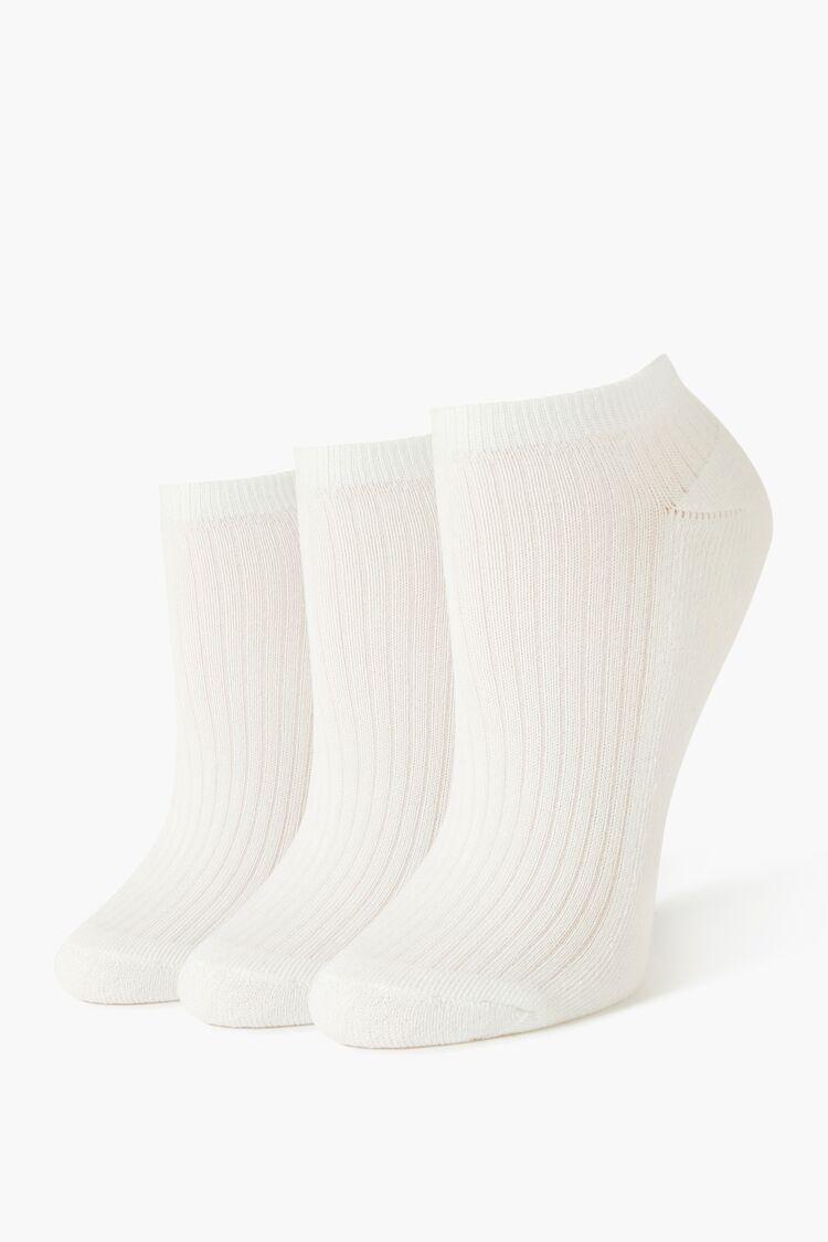 Ribbed Knit Ankle Socks Set - 3 pack | Forever 21 Product Image