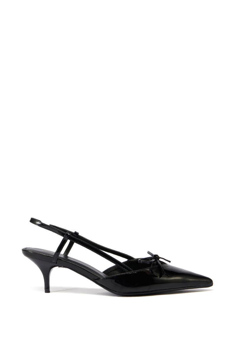 AZALEA WANG CORDIS BLACK SLINGBACK PUMP Product Image